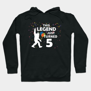 This legend just turned 5 a great birthday gift idea Hoodie